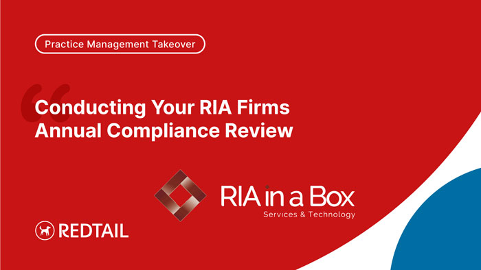Practice Management Takeover webinar - RIA in a Box