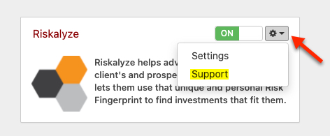 riskalyze support option