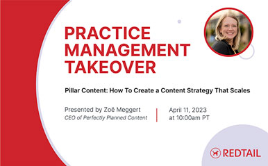 Practice Management webinar with Zoe Meggert