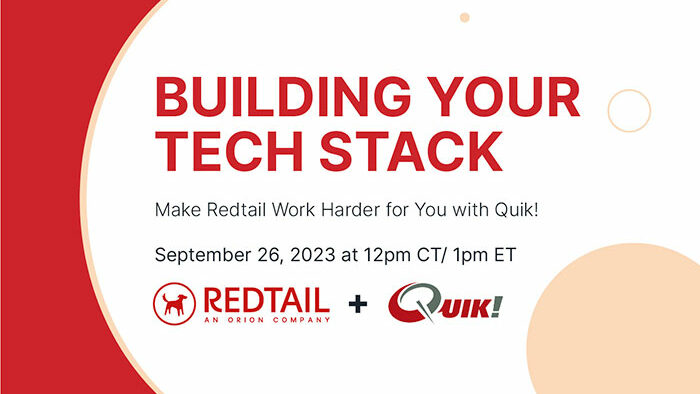 Building Your Tech Stack webinar - Quik!